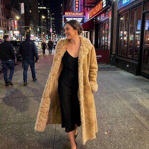 Vintage 1970's Penny Lane Suede + Fur Jacket